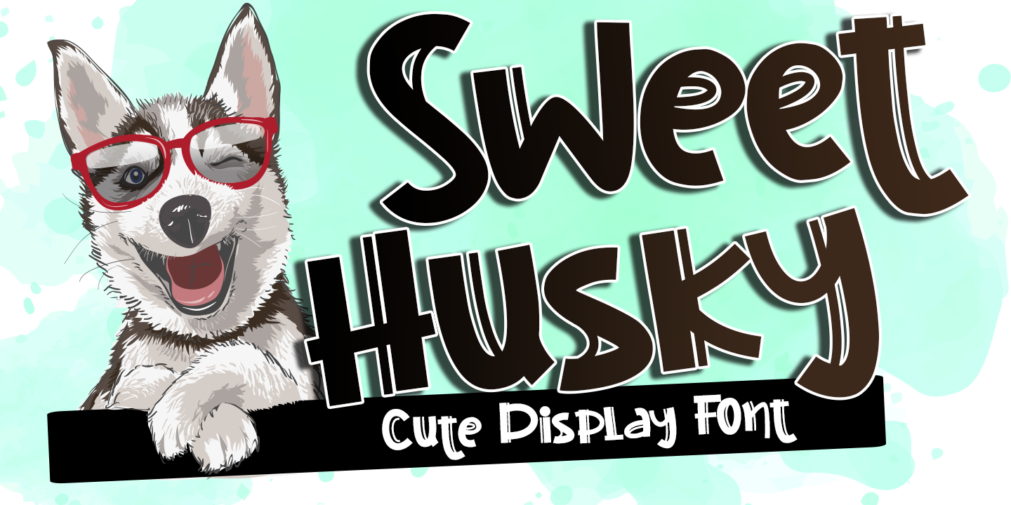 Przykład czcionki Sweet Husky Italic